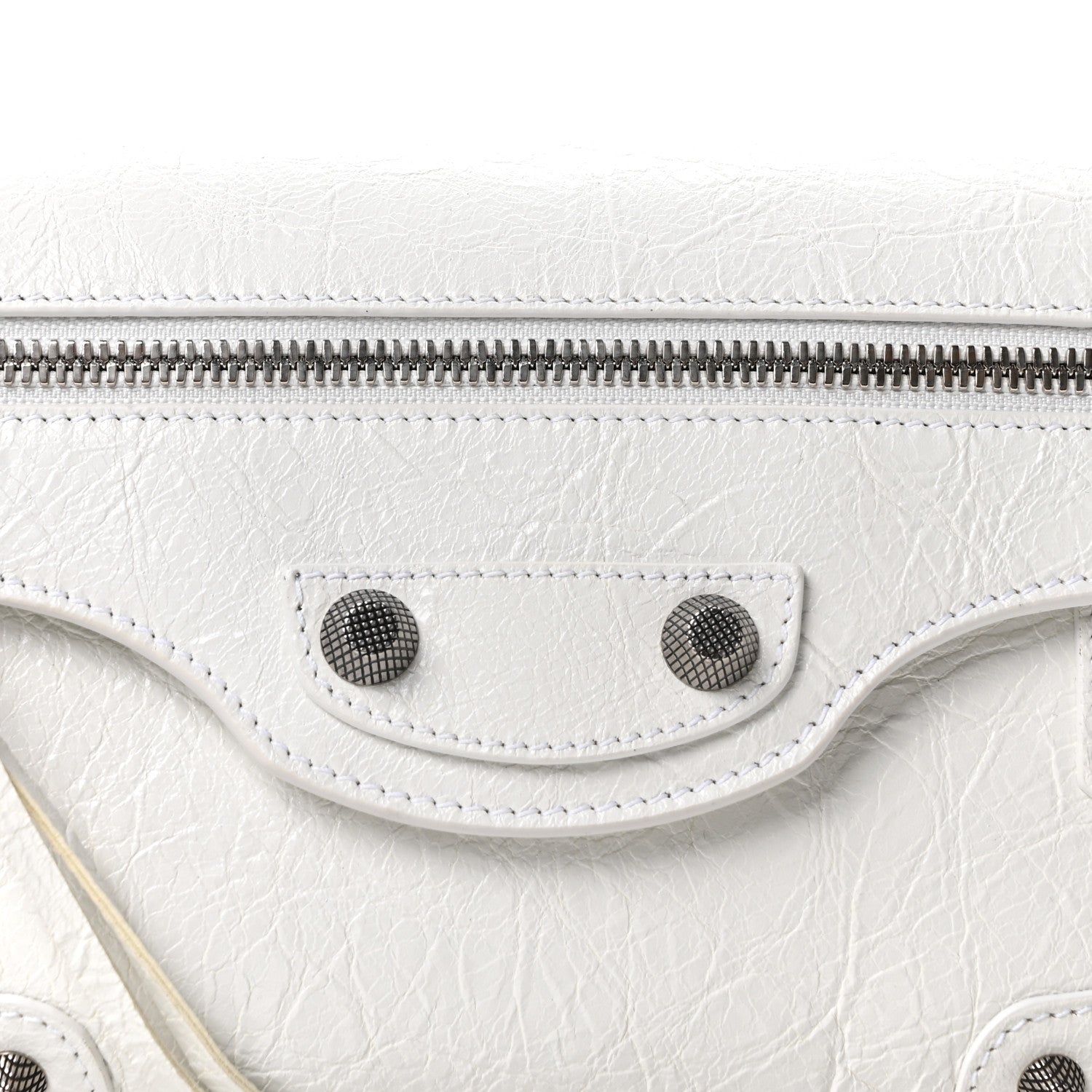 Balenciaga Agneau Arena Small Le Cagole Sling Bag Optic White 8 of 10