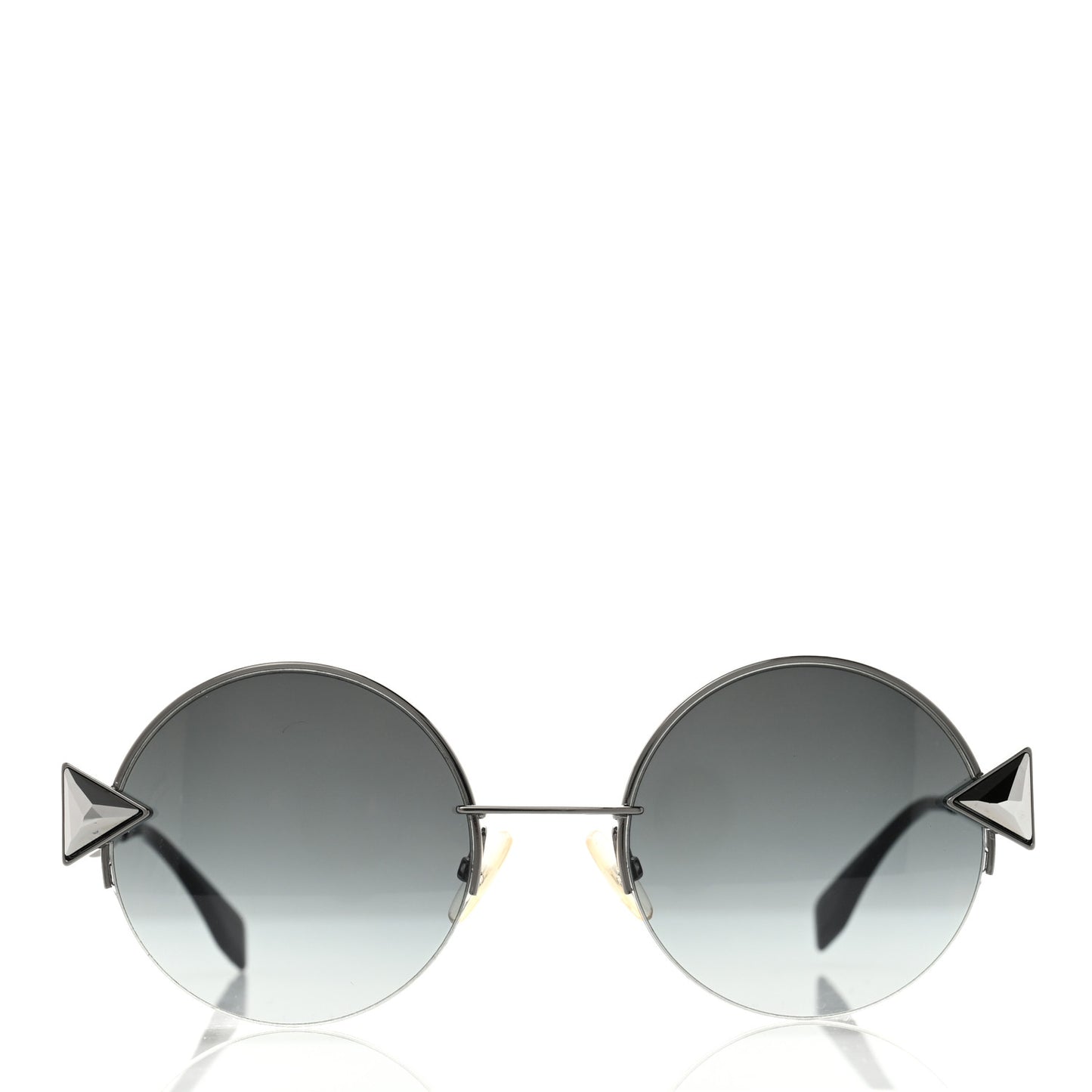 Metal Fendi FF024 Sunglasses Silver
