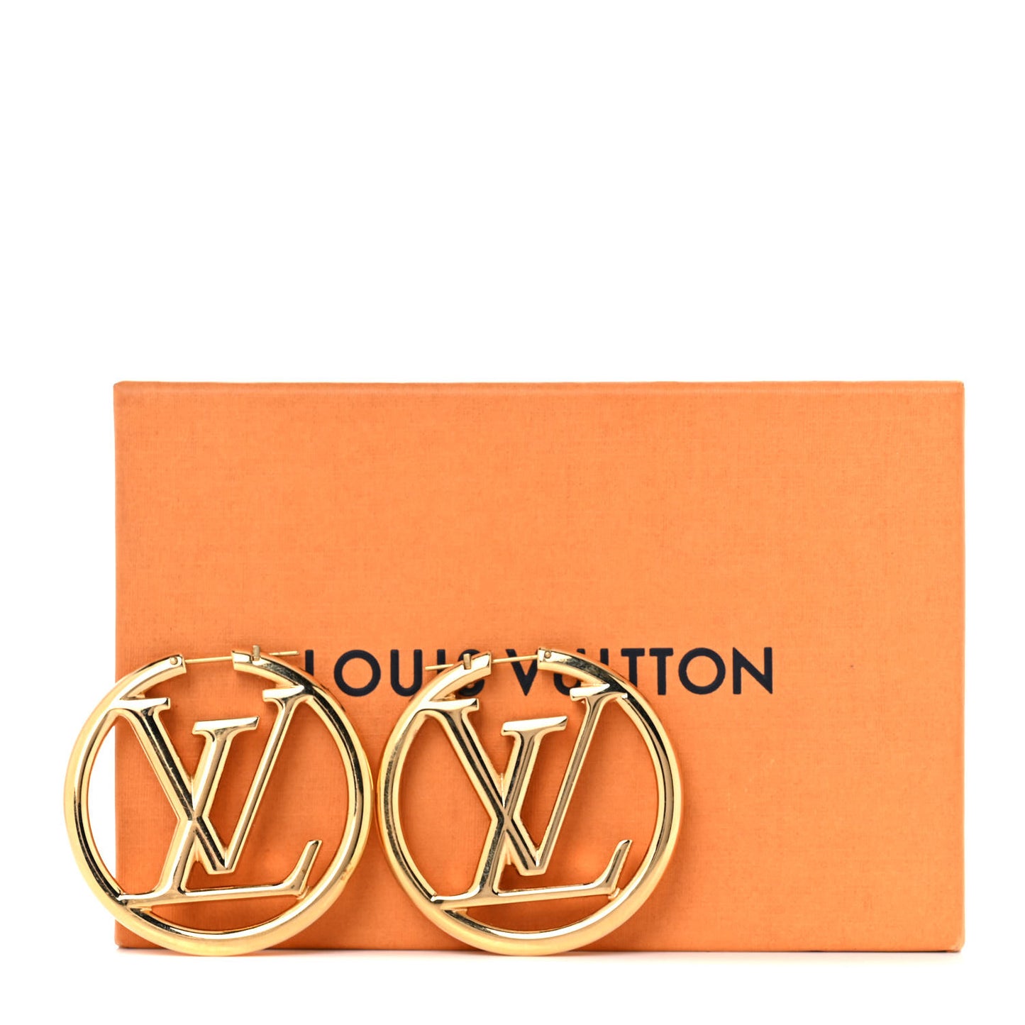 Metal Louise Hoop Earrings Gold