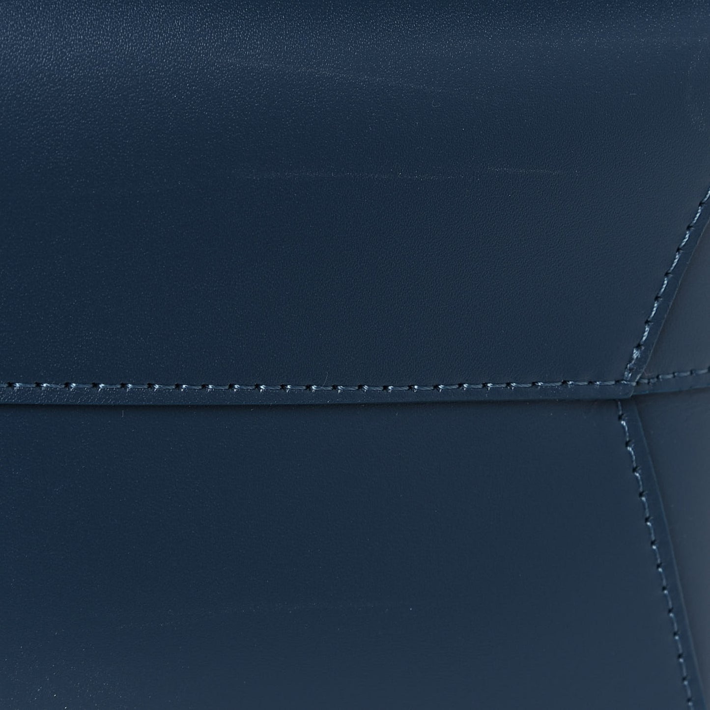 Calfskin North South Tote Navy