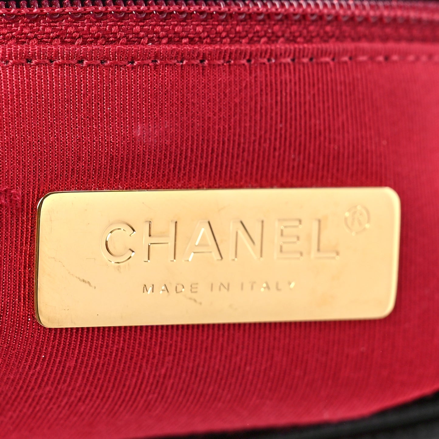 Shiny Crumpled Calfskin Quilted Medium Chanel 19 Flap Black