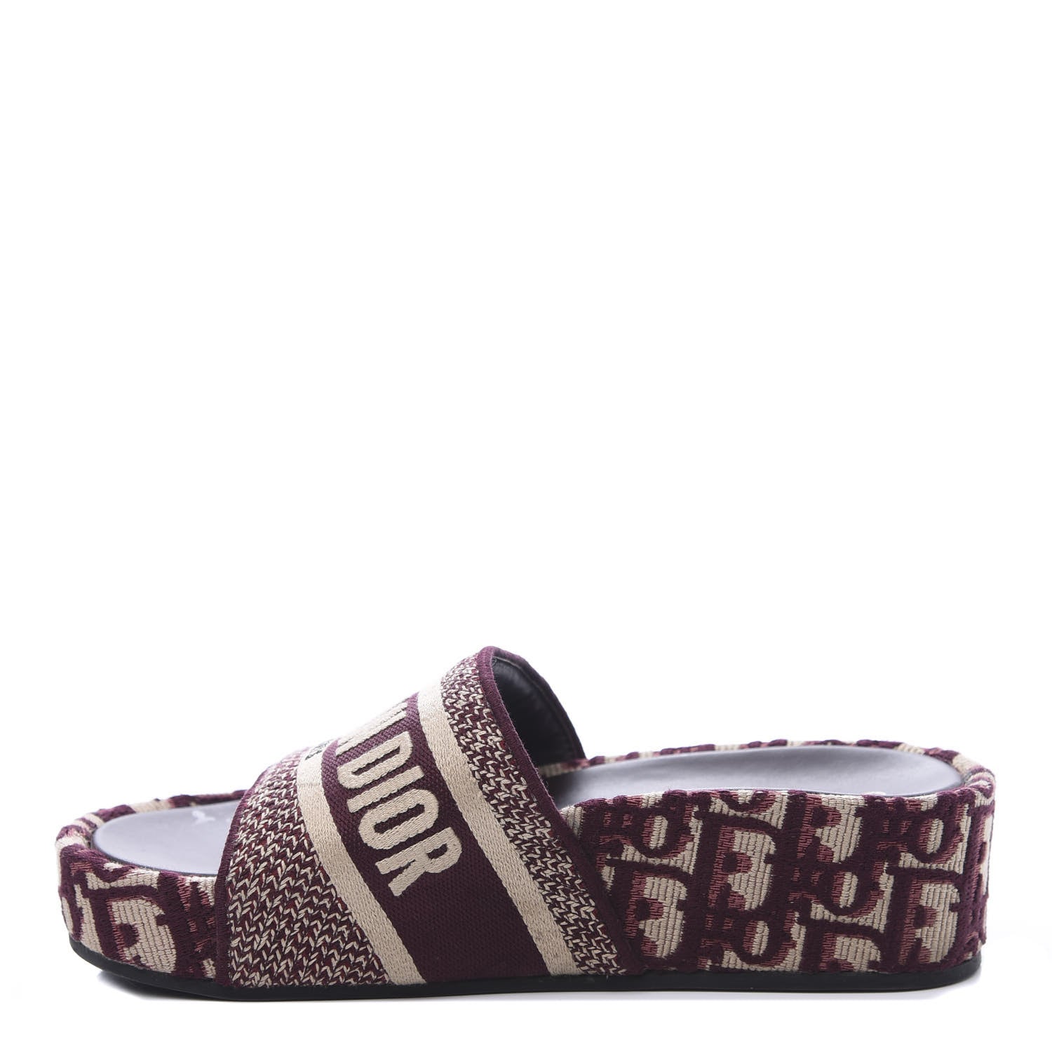 Christian Dior Oblique D-Way Platform Sandal 37 Deep Amaranth 1 of 10