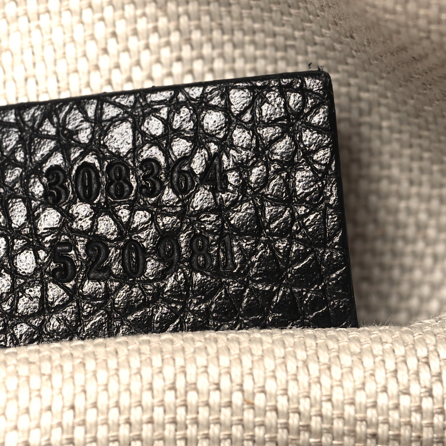 Pebbled Calfskin Small Soho Disco Bag Black