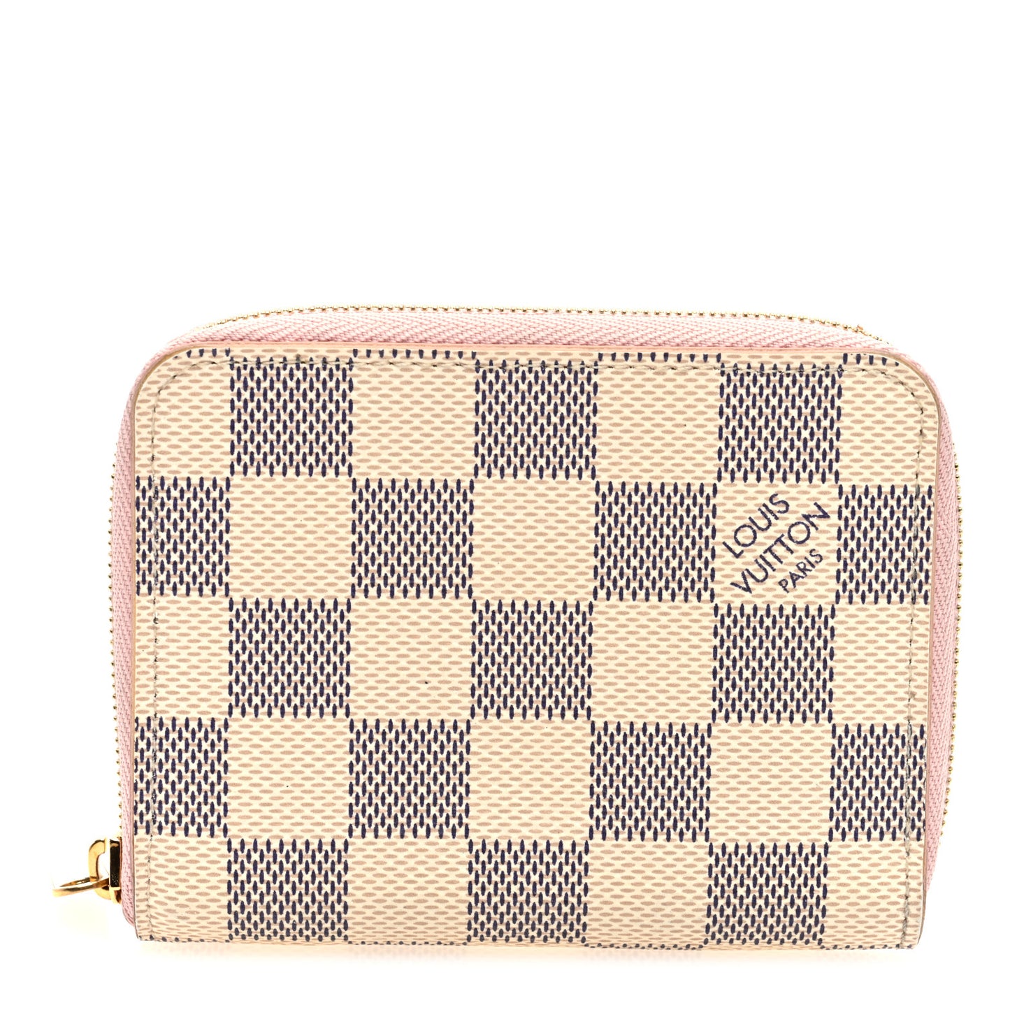 Damier Azur Zippy Coin Purse Rose Ballerine