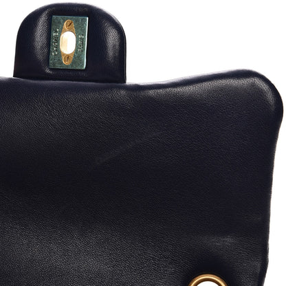 Chanel Lambskin Cross Stitch Mini Coco Handle Flap Dark Blue 9 of 11