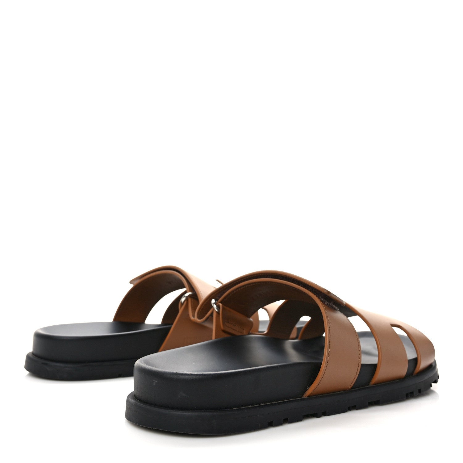 Hermes Calfskin Womens Chypre Sandals 40.5 Naturel 4 of 11