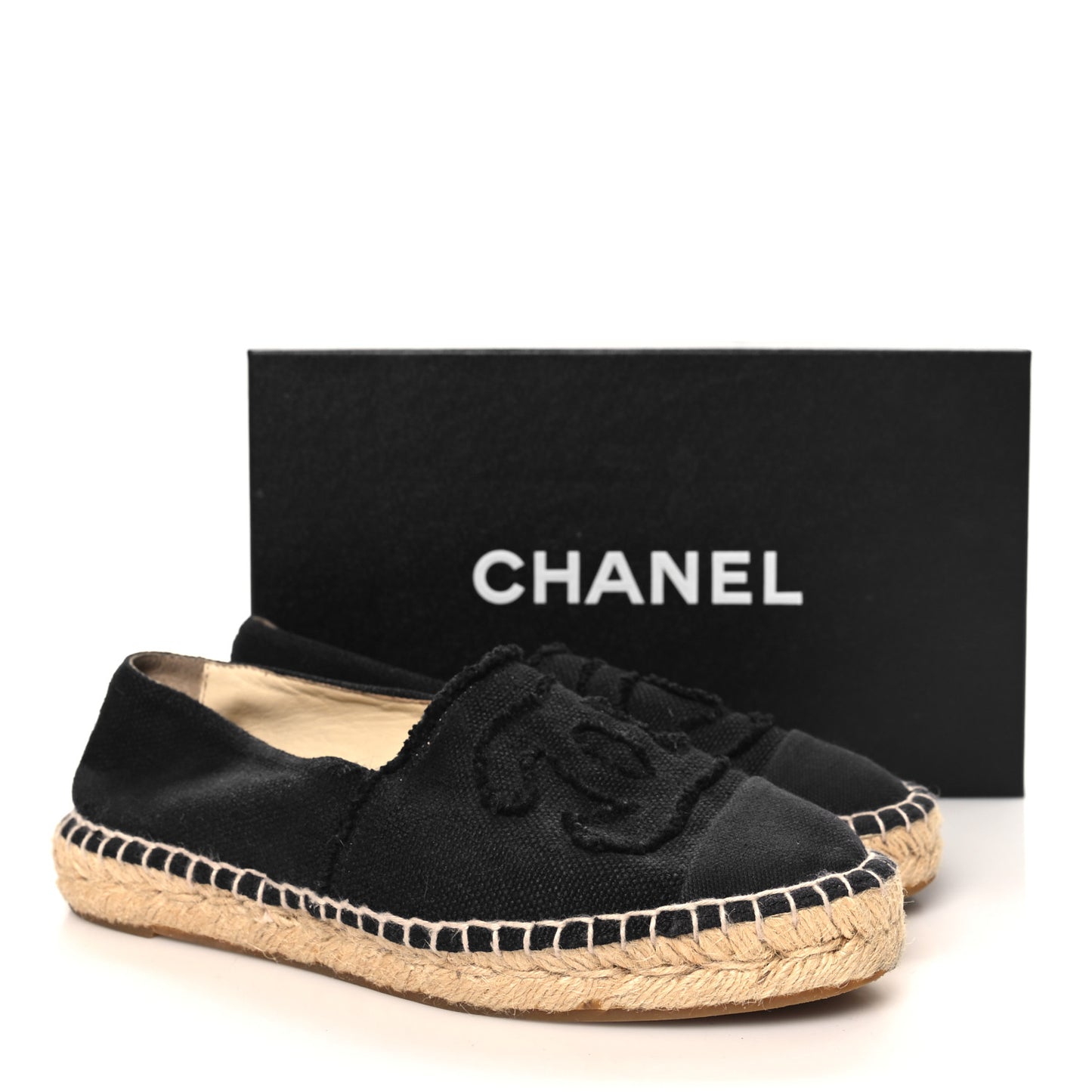 Denim Toile CC Espadrilles 37 Black