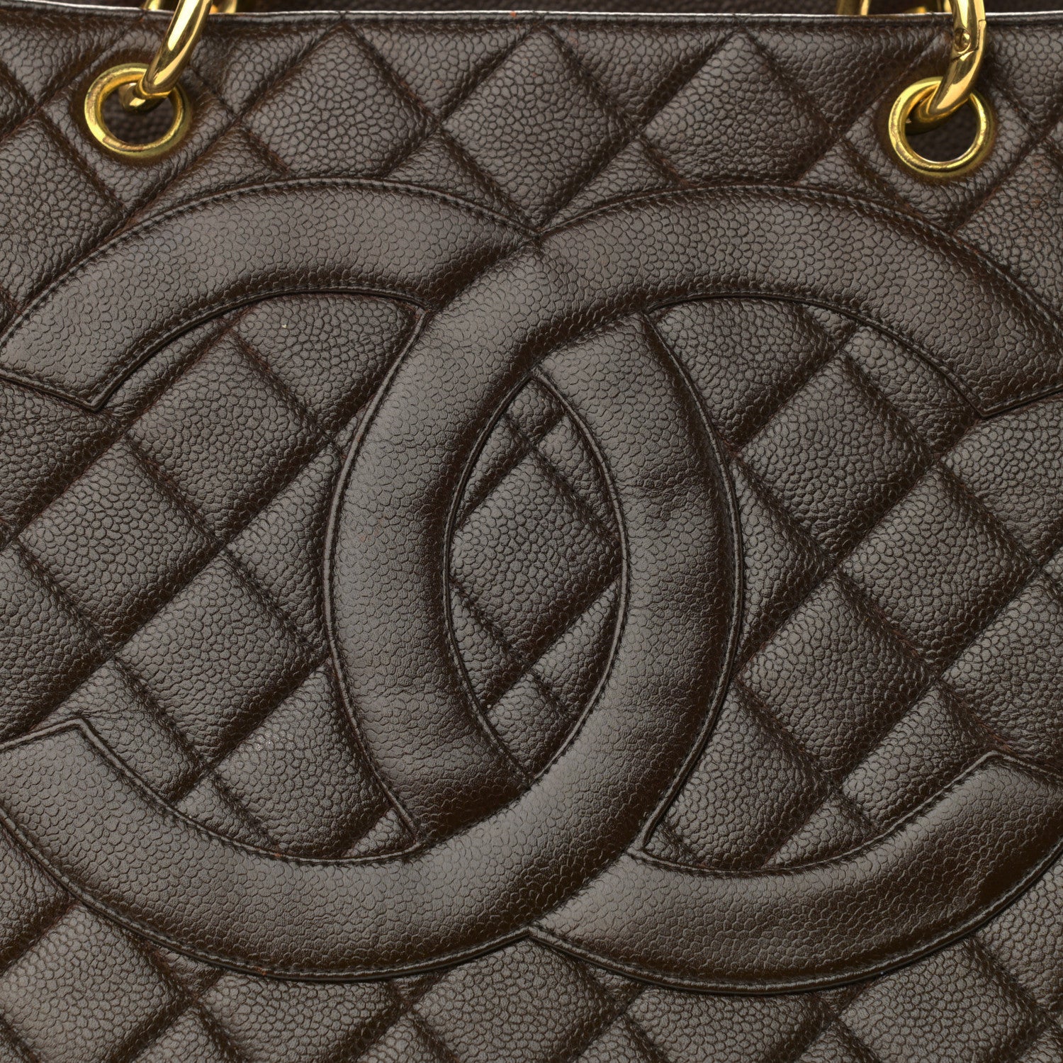 Chanel Caviar Quilted Timeless CC Tote Brown 9 of 15