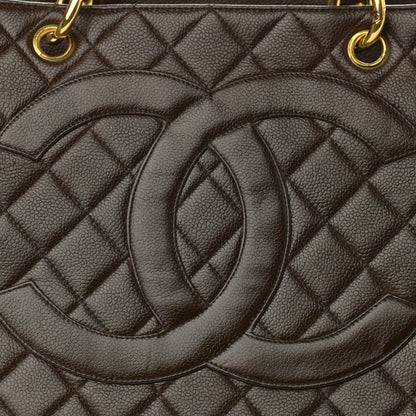 Chanel Caviar Quilted Timeless CC Tote Brown 9 of 15