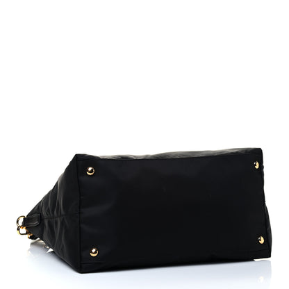 Prada Tessuto Nylon Saffiano Tote Black 3 of 4
