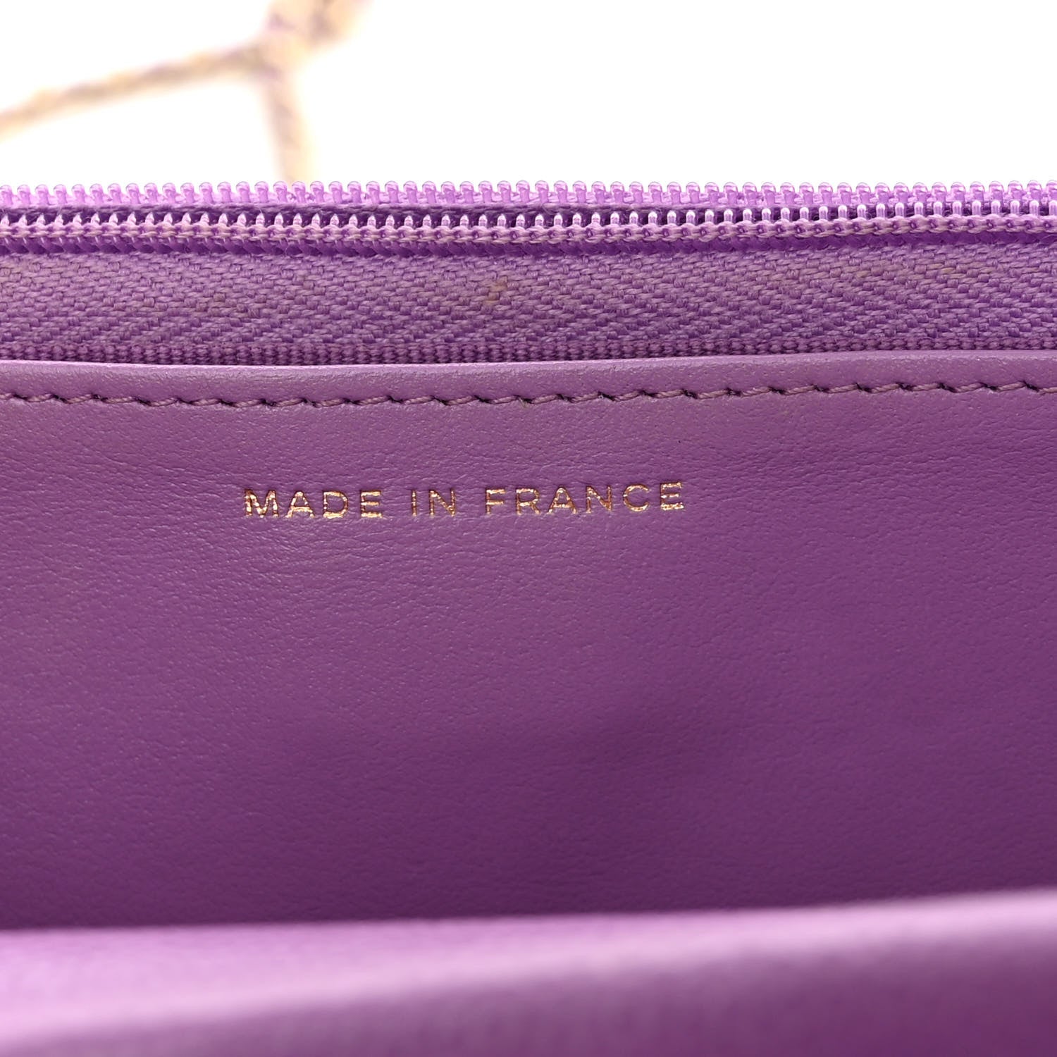 Chanel Caviar Quilted Wallet On Chain WOC Purple 7 of 10