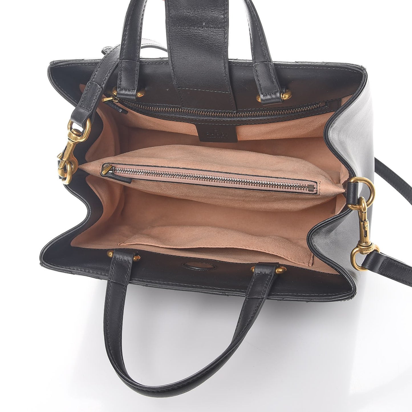 Calfskin Matelasse Small GG Marmont Tote Black
