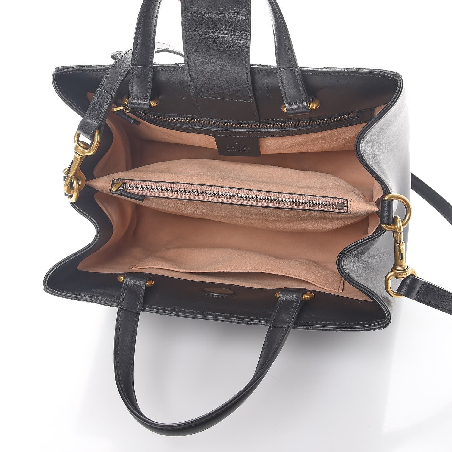 Gucci Calfskin Matelasse Small GG Marmont Tote Black 5 of 8