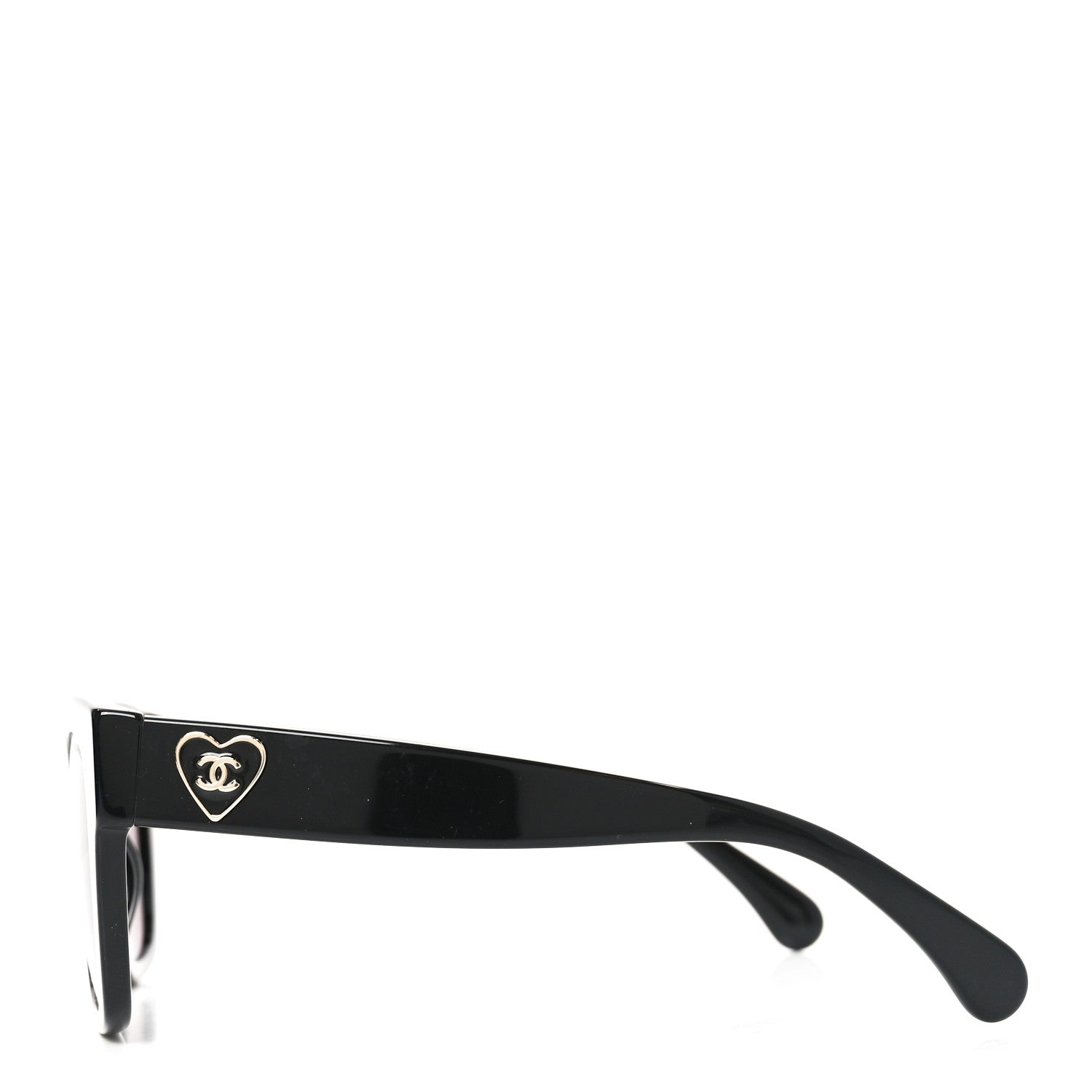 Chanel Acetate Square CC Heart Sunglasses 5478 Black 1831430