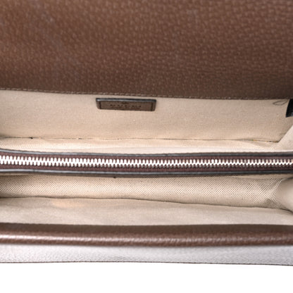 Gucci Monogram Jumbo GG Textured Dollar Calfskin Embroidered Small Dionysus Shoulder Bag Camel Ebony New Acero Multicolor 5 of 11