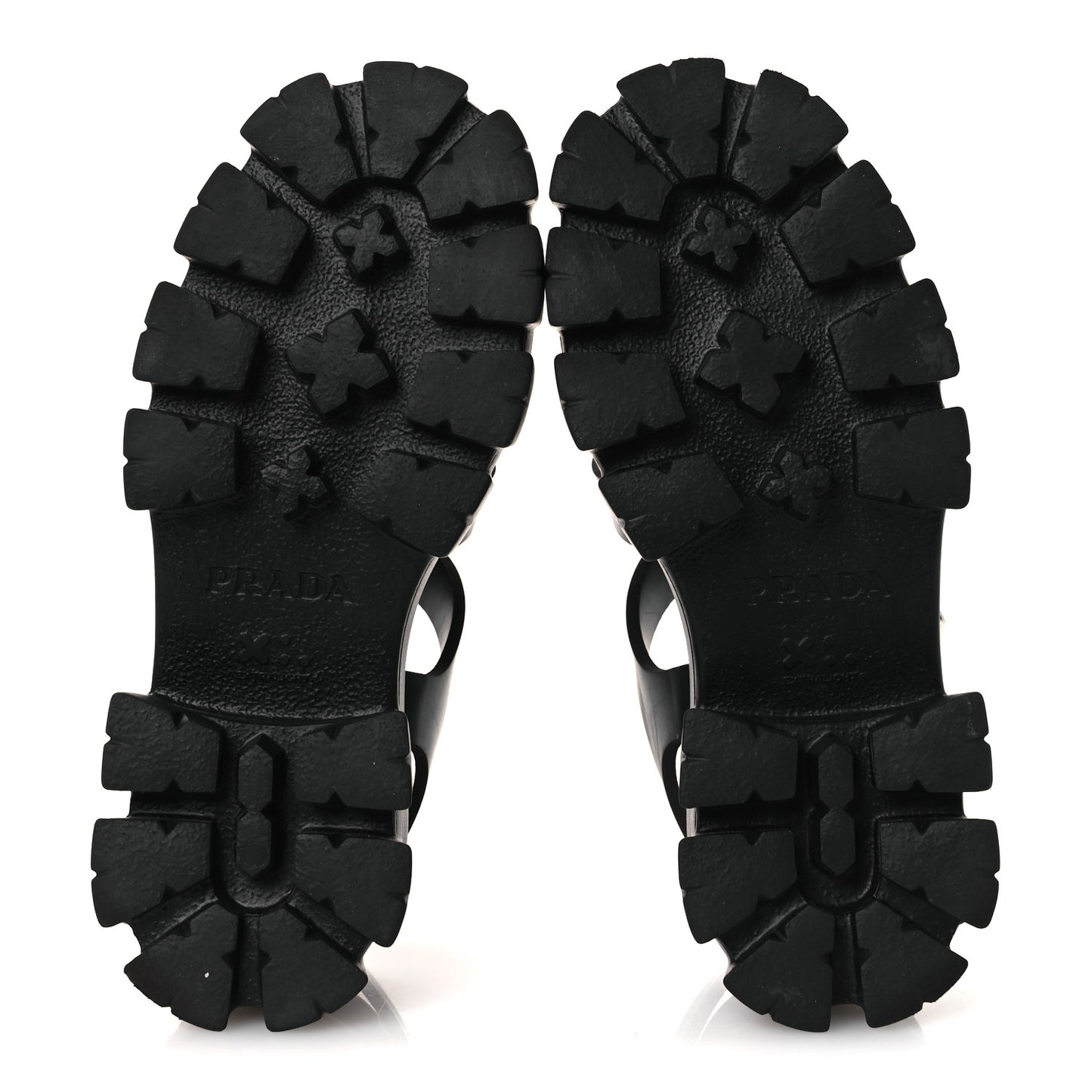 Foam Rubber Triangle Logo Monolith 55mm Cage Sandals 36 Black