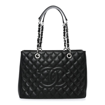 Chanel Caviar Quilted Grand Shopping Tote GST Black 1 of 11