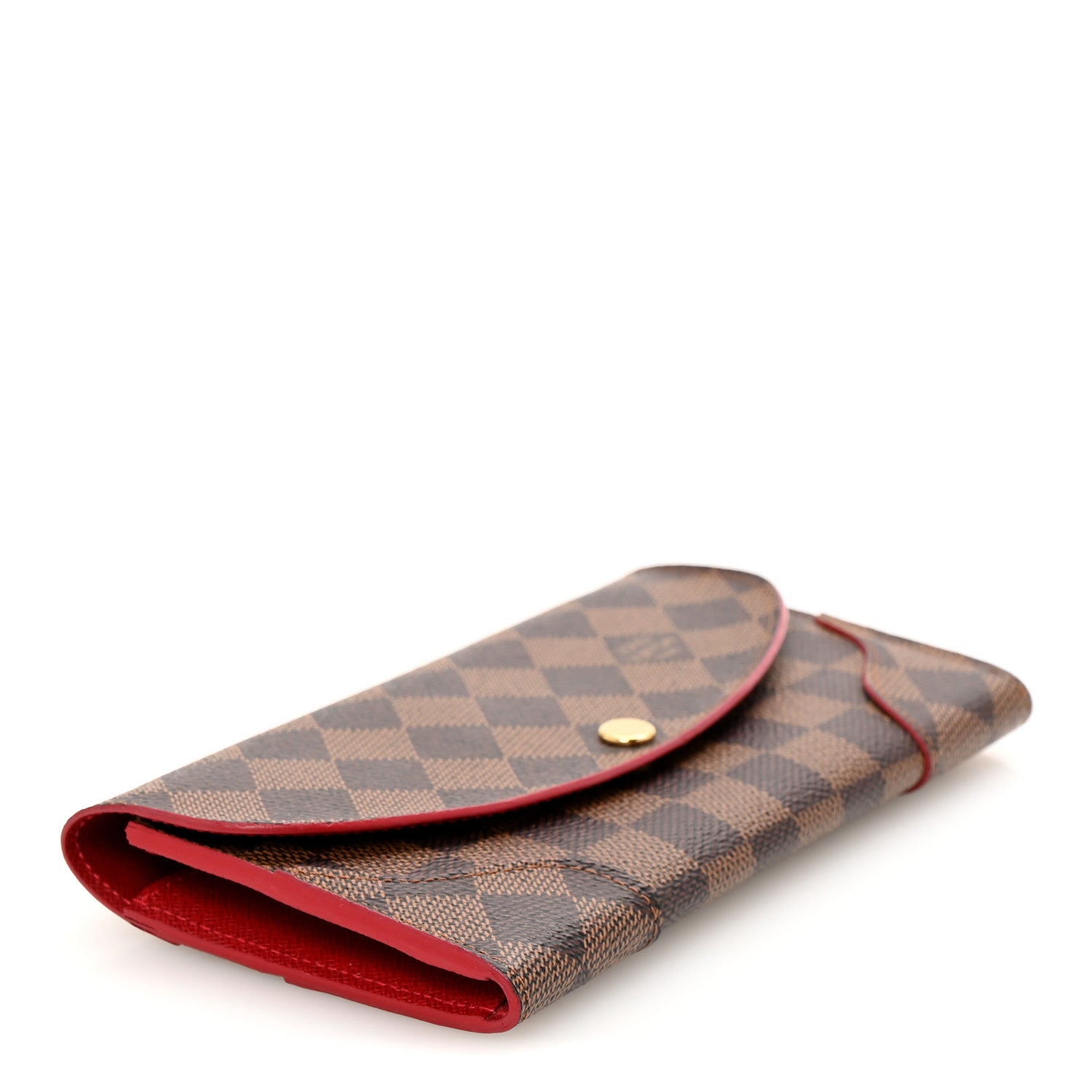 Louis Vuitton Damier Ebene Caissa Wallet Cherry 4 of 9