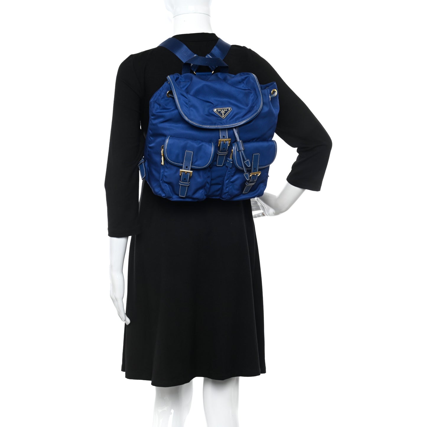 Tessuto Nylon Saffiano Vela Backpack Bleuette