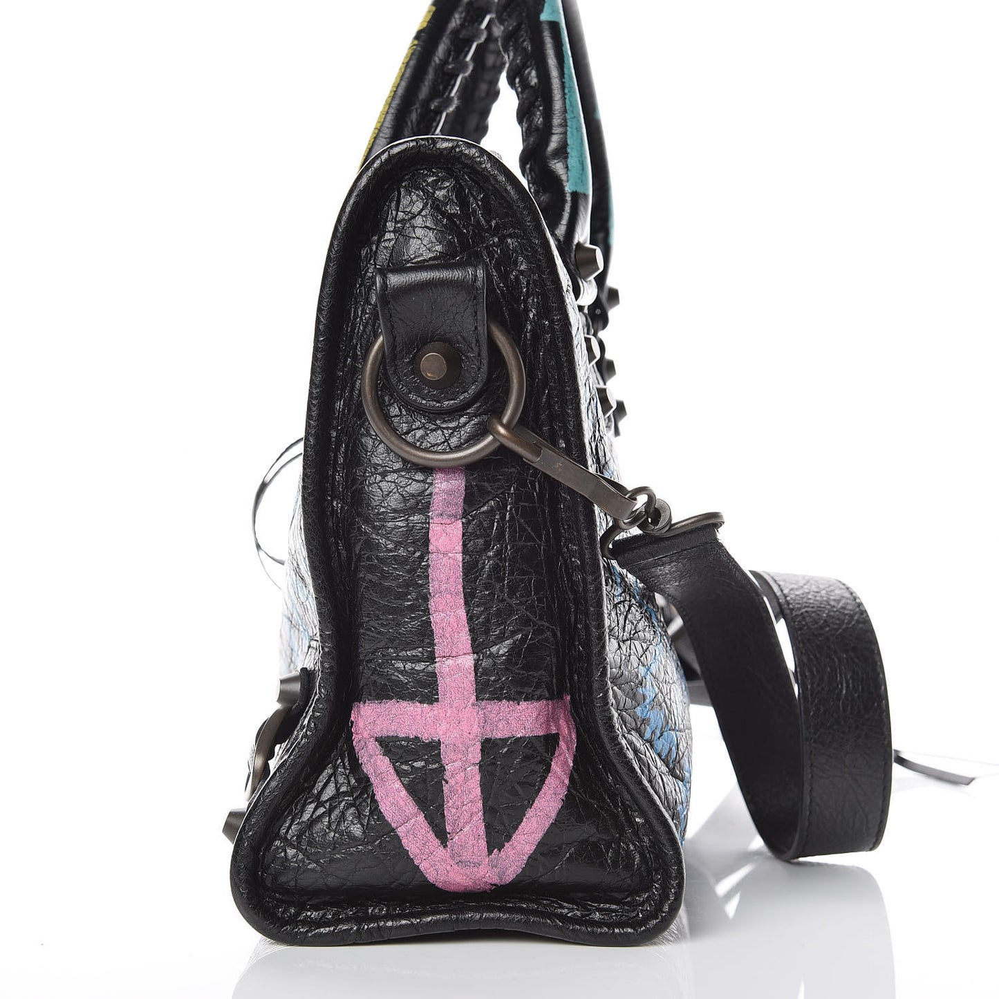 Agneau Graffiti All Over Classic Hardware S City Black Multicolor