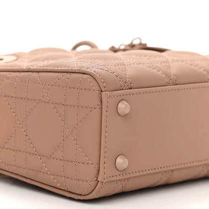 Christian Dior Ultra Matte Calfskin Cannage Mini Lady Dior Light Beige 9 of 11