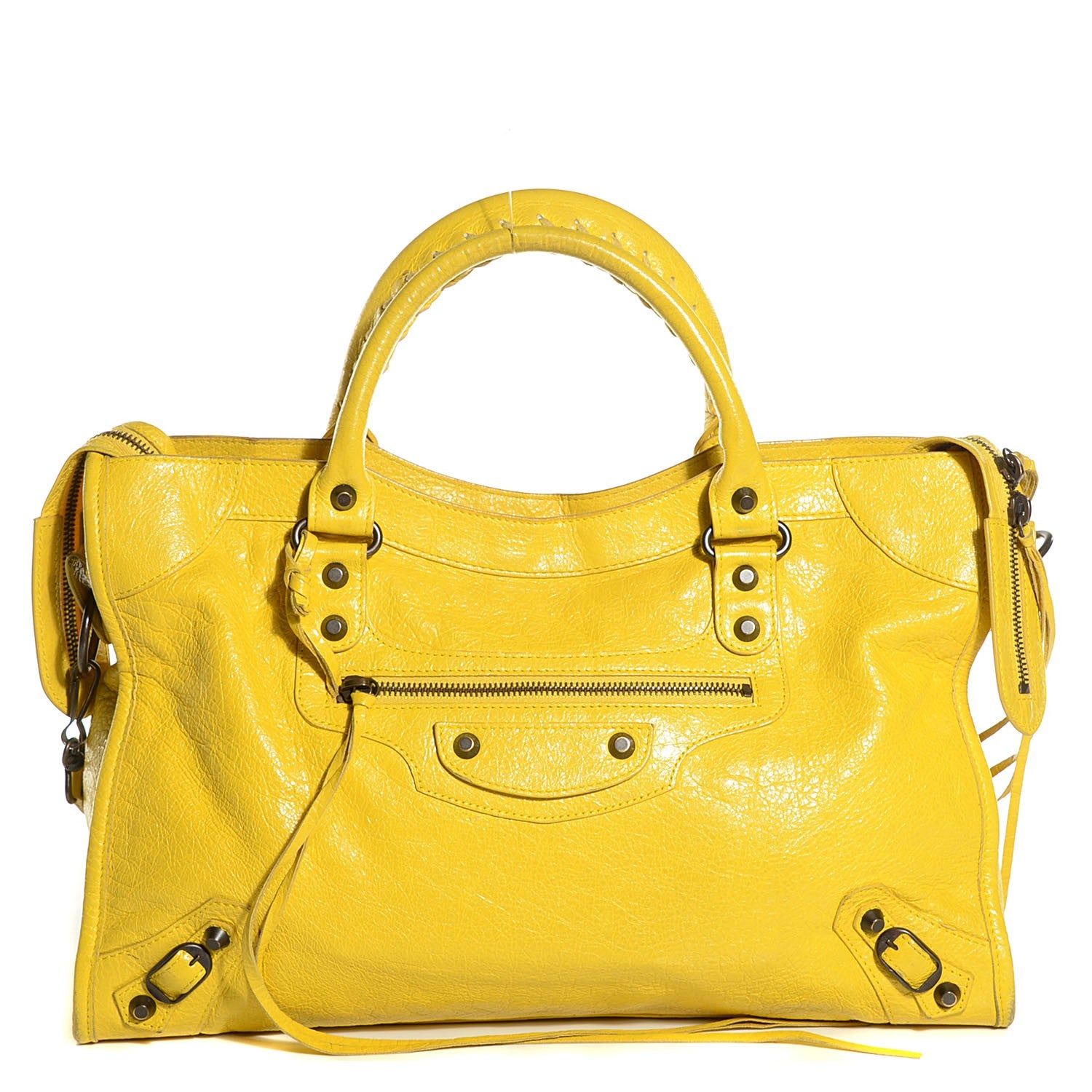 Balenciaga Agneau Classic Hardware City Curry 1 of 11