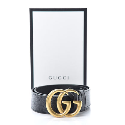 Gucci Textured Calfskin Double G 40mm Belt 85 34 Black 7 of 7