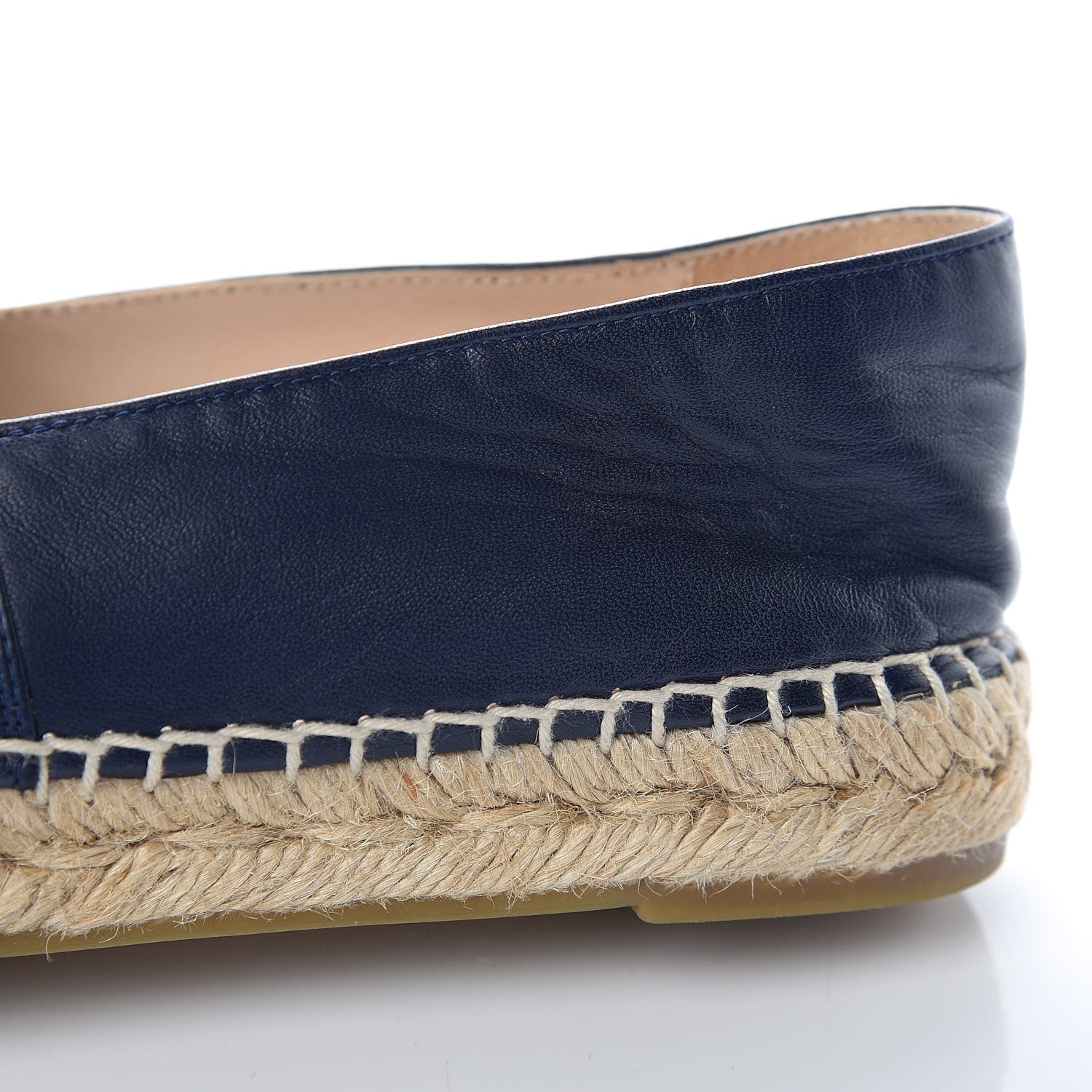 Chanel Lambskin CC Espadrilles 38 Navy Black 11 of 11
