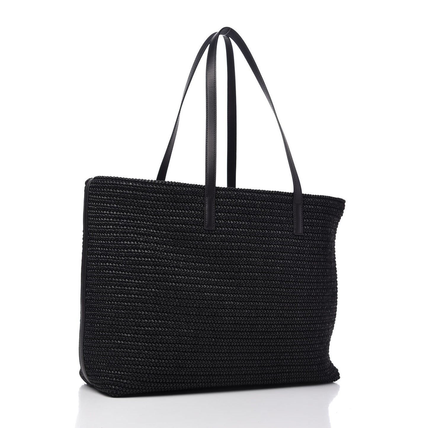 Raffia Tote Black