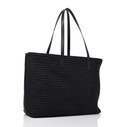 Saint Laurent Raffia Tote Black 3 of 10
