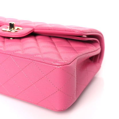 Chanel Caviar Quilted Small Double Flap Pink 10 of 10