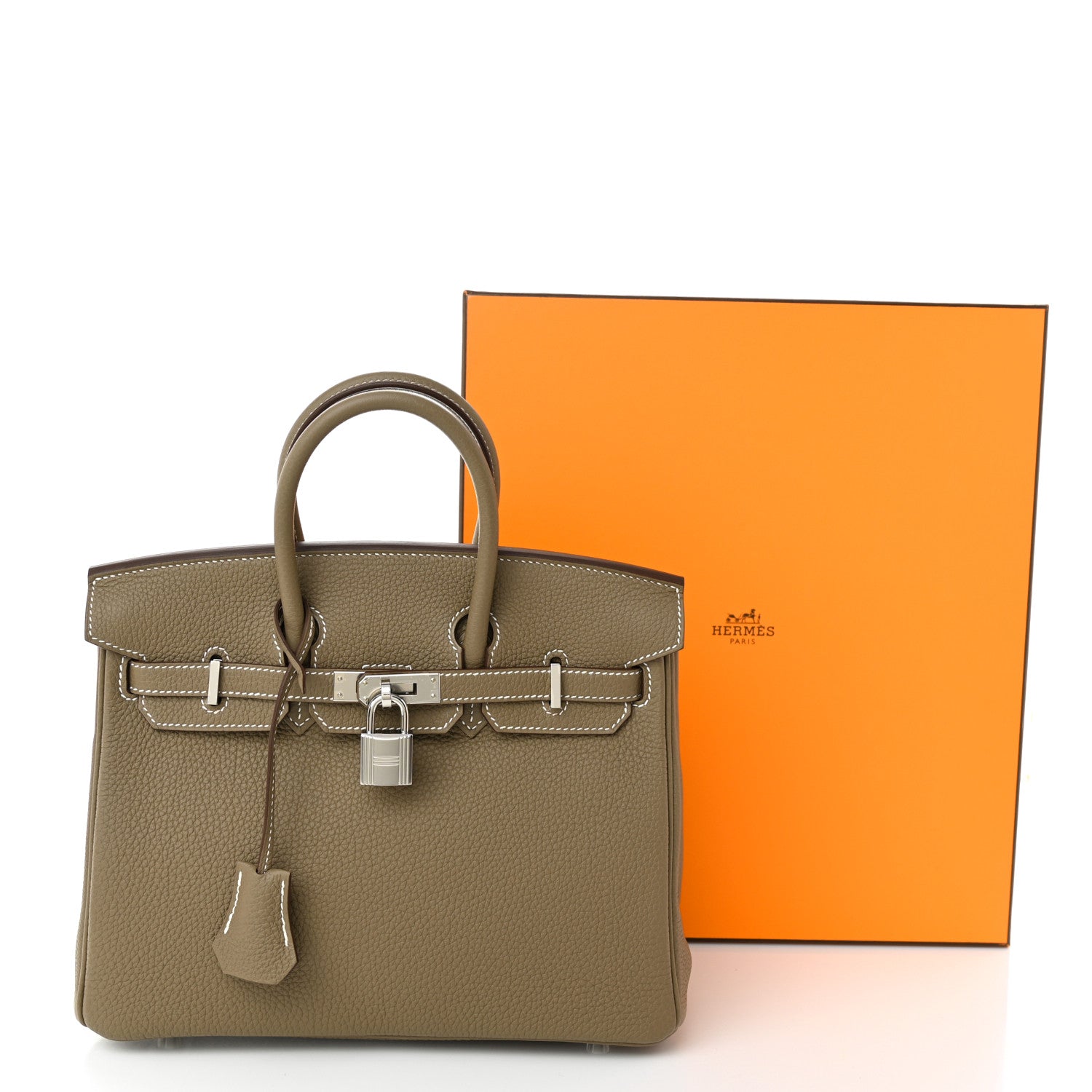 Hermes Togo Birkin 25 Etoupe 11 of 11