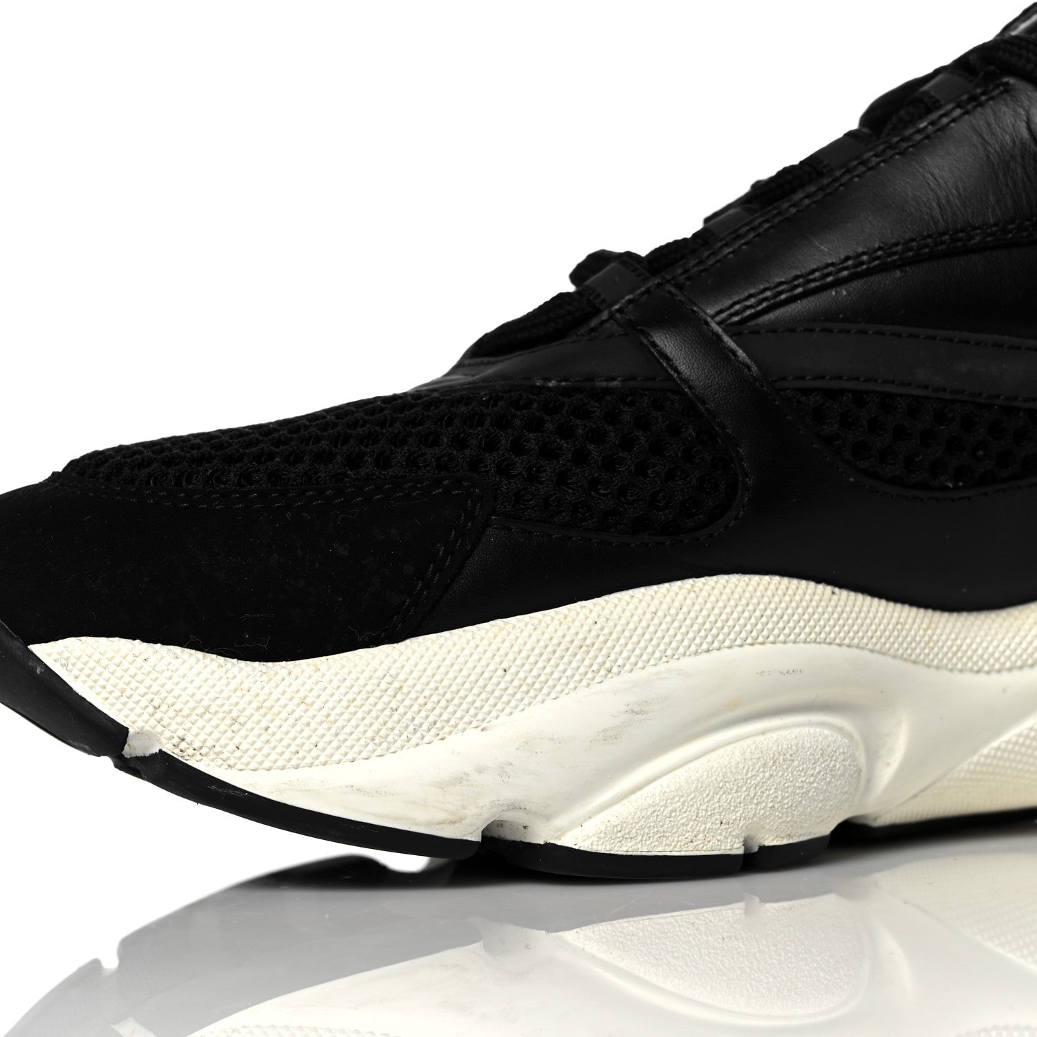 Christian Dior Technical Mesh Calfskin Mens B22 Sneakers 43 Black 9 of 14