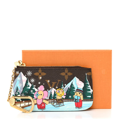 Louis Vuitton Monogram 2023 Christmas Animation Alpine Key Pouch Pink 8 of 8