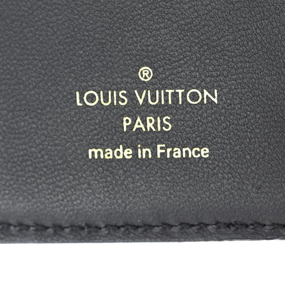 Louis Vuitton Lambskin Embossed Monogram Lou Coussin Wallet Black 5 of 6
