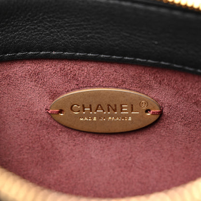 Chanel Calfskin Quilted Multi Pouching Flap And Coin Purse Black 6 of 10