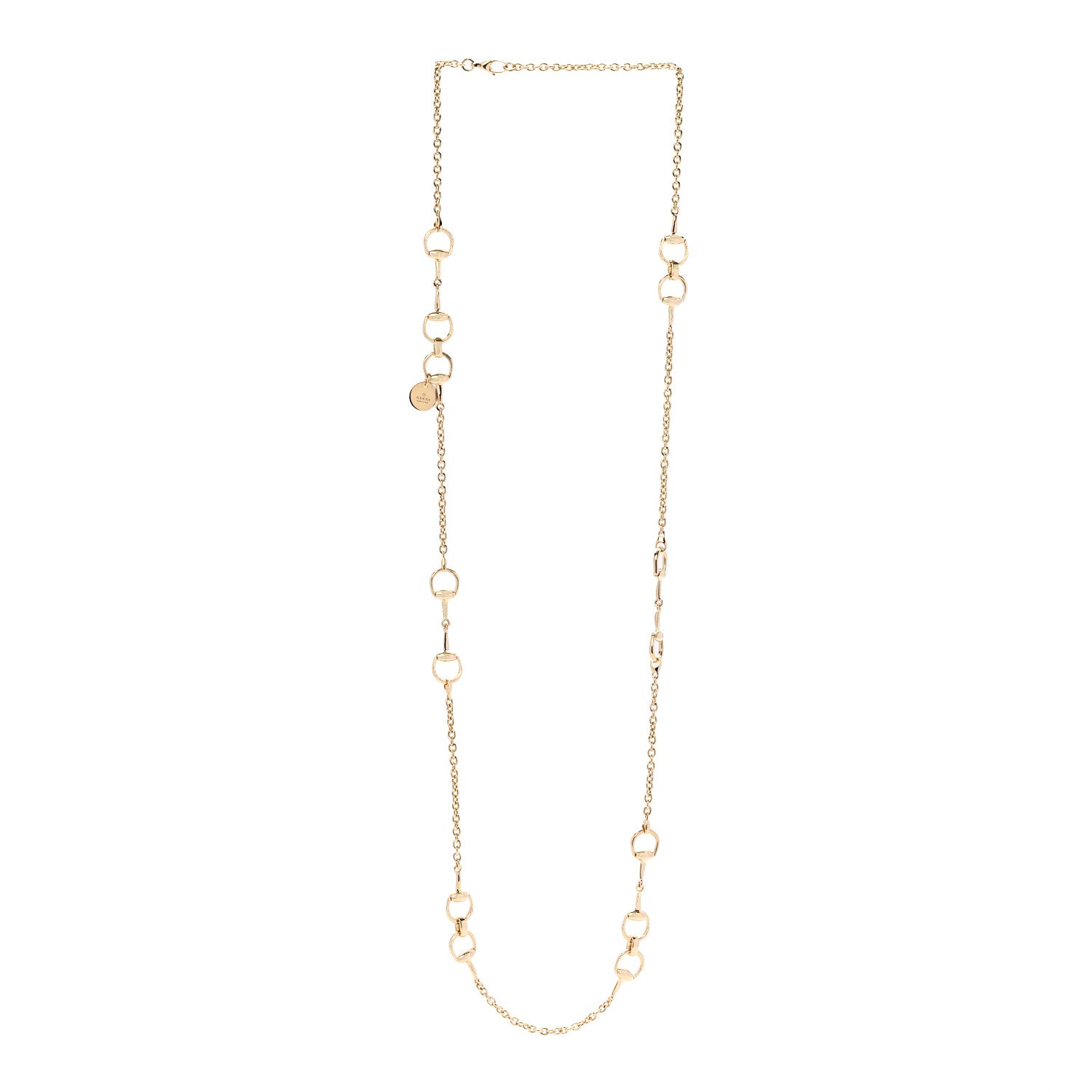 Gucci 18K Yellow Gold Horsebit Link Necklace 3 of 5