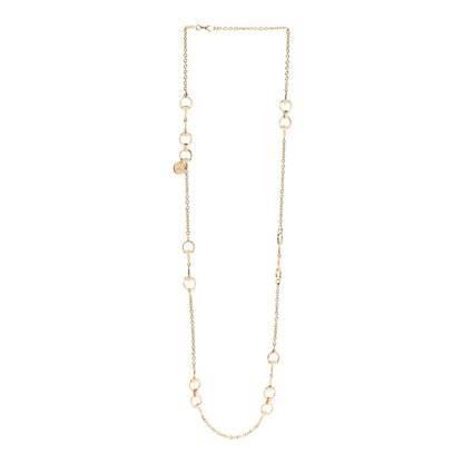 Gucci 18K Yellow Gold Horsebit Link Necklace 3 of 5