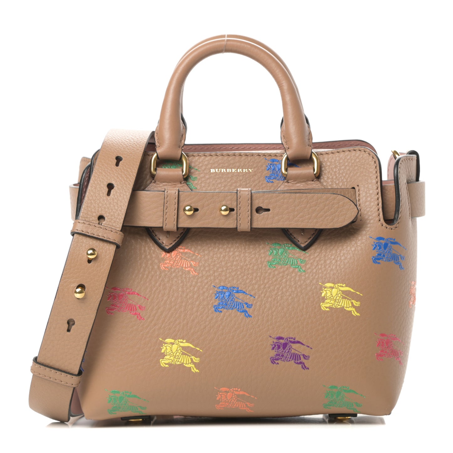 Grained Calfskin EKD Baby Belt Bag Light Camel