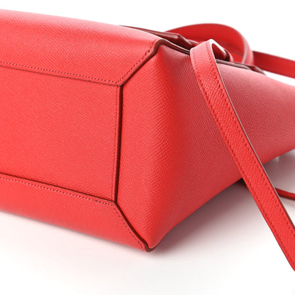 Celine Grained Calfskin Micro Belt Bag Coquelicot 7 of 9