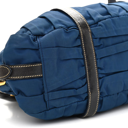 Prada Tessuto Nylon Gaufre Shopping Satchel Bleuette 8 of 18