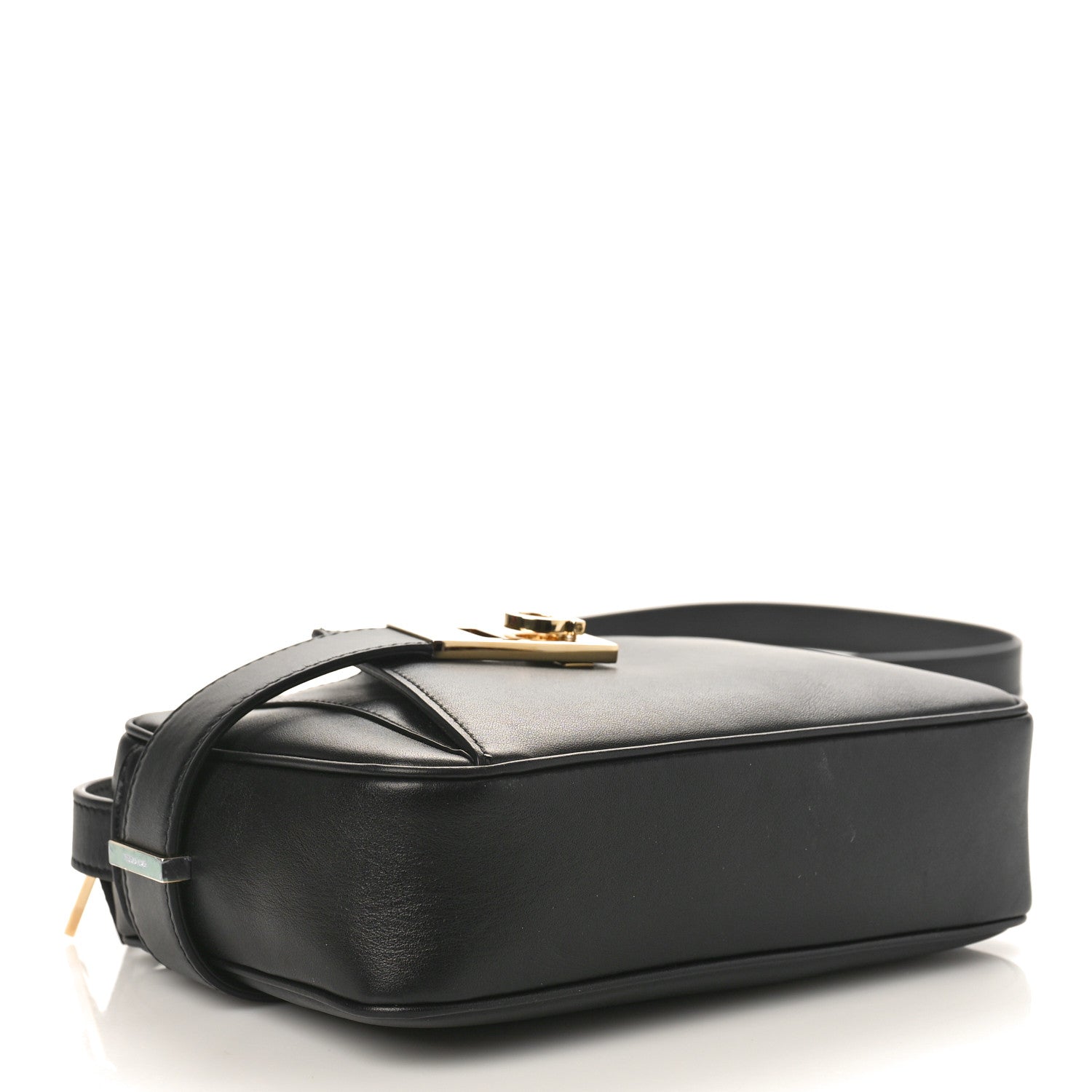 Salvatore Ferragamo Calfskin Gancio Small Camera Case Black 4 of 8