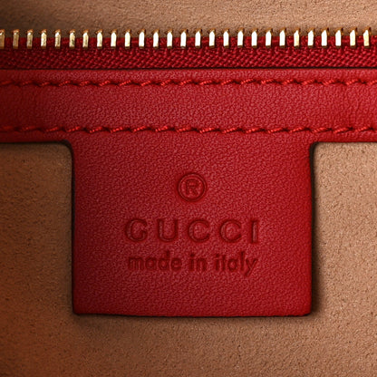 Gucci GG Supreme Monogram Linea A Foldover Tote Beige Blue Hibiscus Red 7 of 9