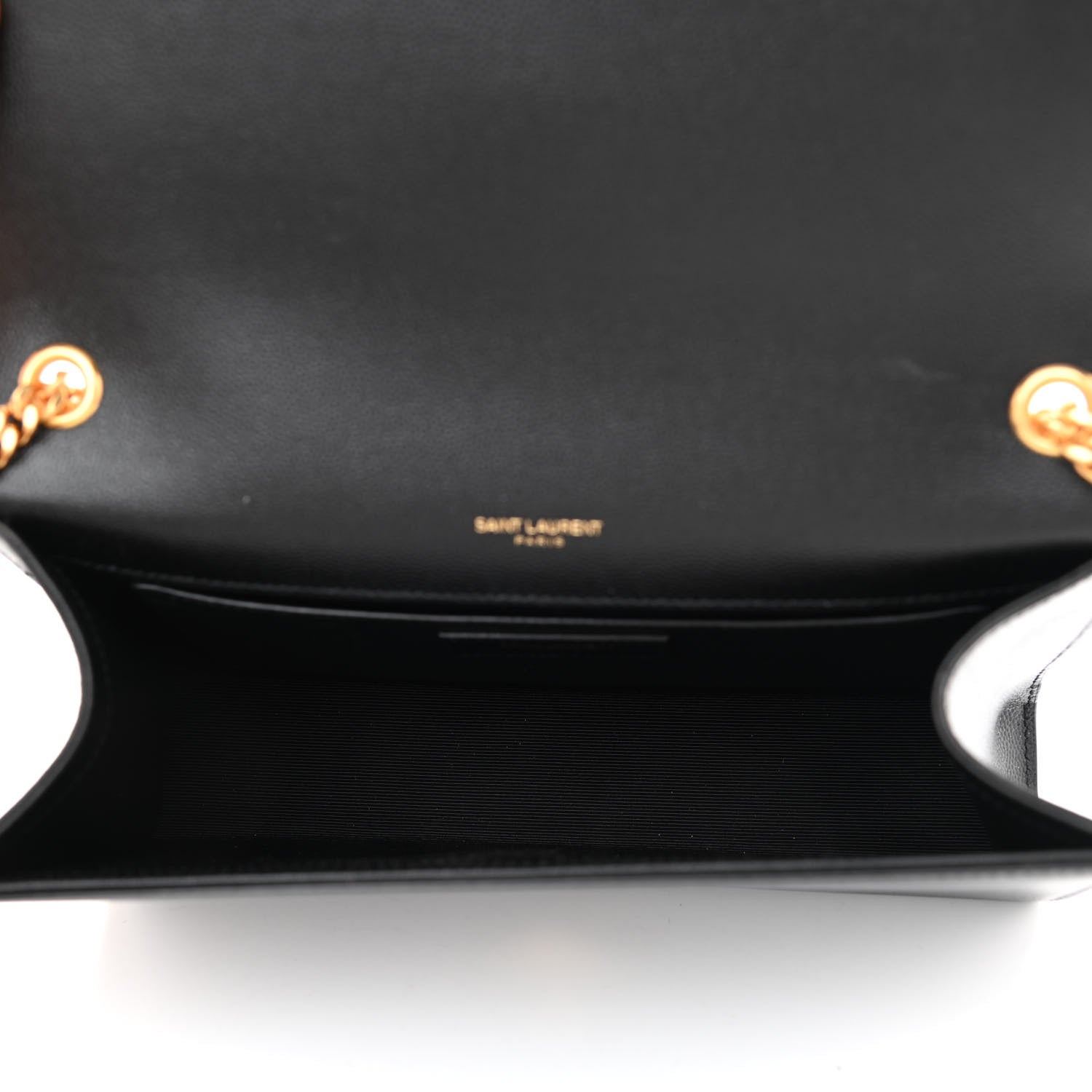 Saint Laurent Grain De Poudre Medium Classic Monogram Kate Satchel Black 5 of 8