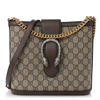 Gucci GG Supreme Monogram Medium Dionysus Bucket Bag Beige New Acero 1 of 10