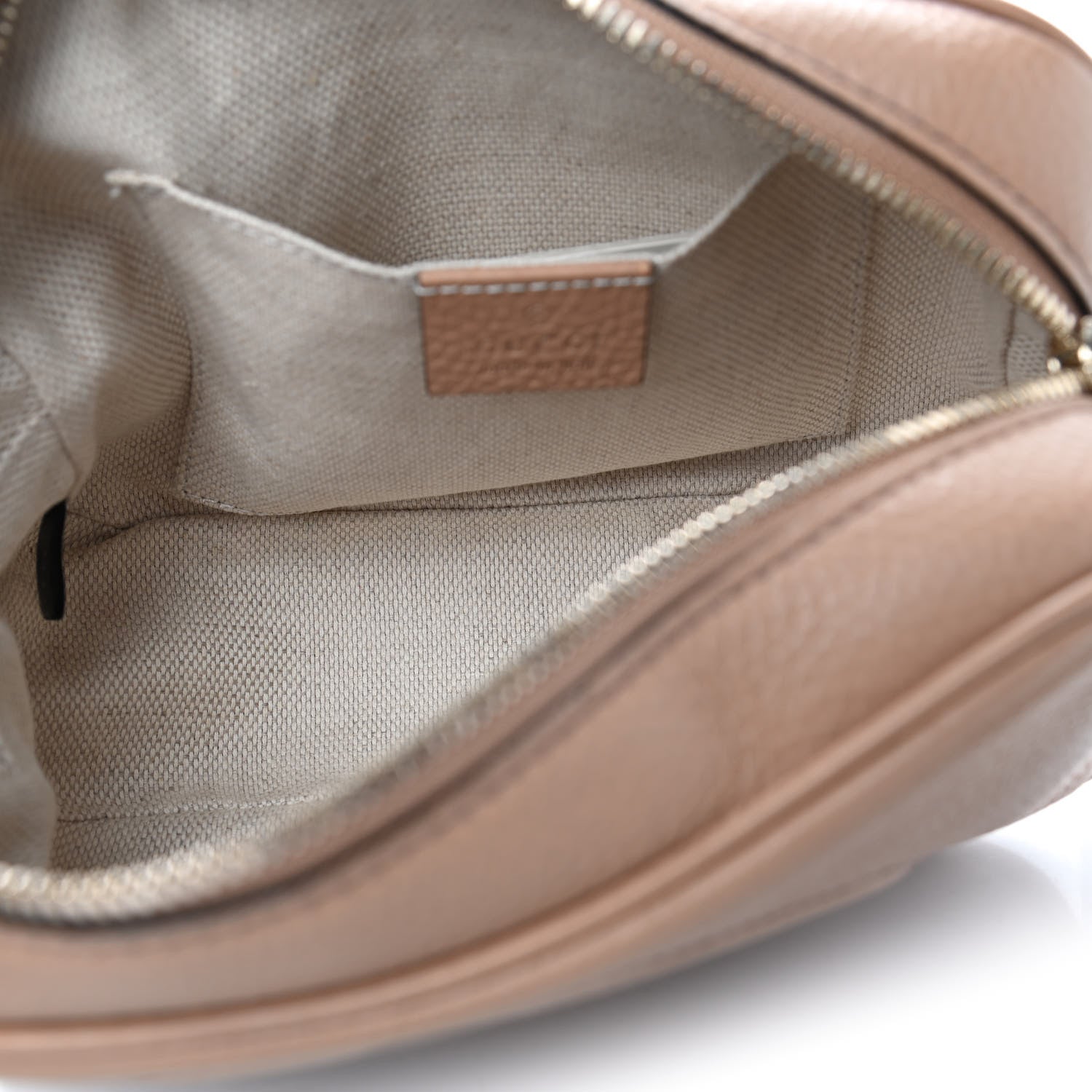 Gucci Pebbled Calfskin Small Soho Disco Bag Camelia 4 of 4
