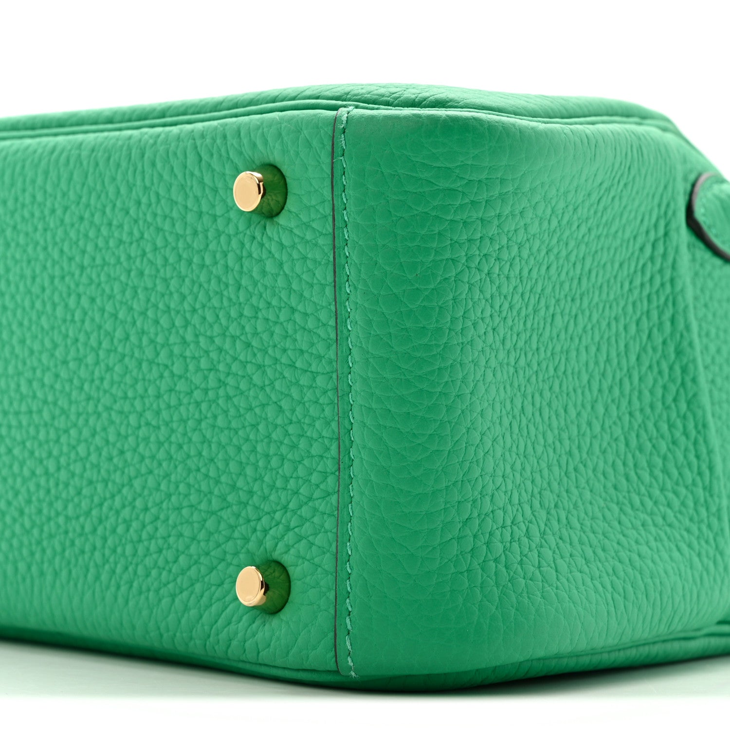 Hermes Taurillon Clemence Mini Lindy 20 Menthe 10 of 13