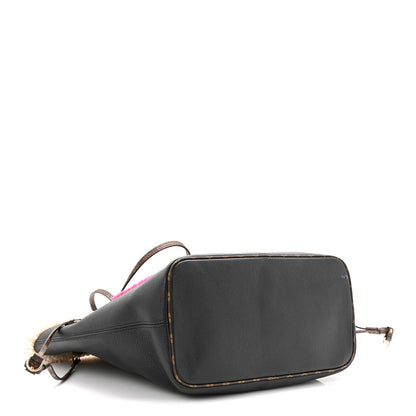 Louis Vuitton Calfskin Monogram Teddy Neverfull MM Black 9 of 21