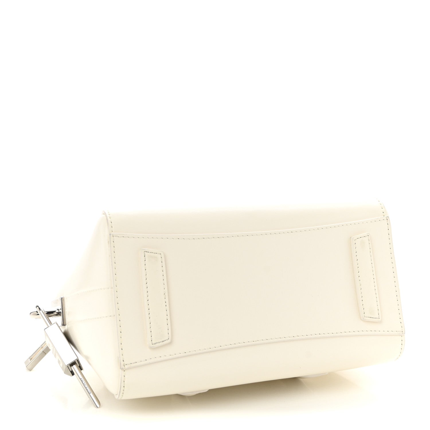 Givenchy Box Calfskin Mini Lock Antigona Shoulder Bag Ivory 4 of 9
