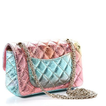 Chanel Metallic Goatskin Quilted Mini 2.55 Reissue Flap Multicolor 2 of 10